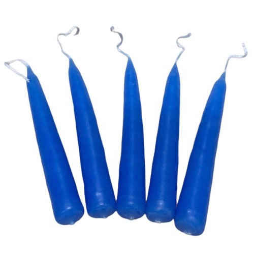 1 x Blue Tapered Spell Candle 4 Inch